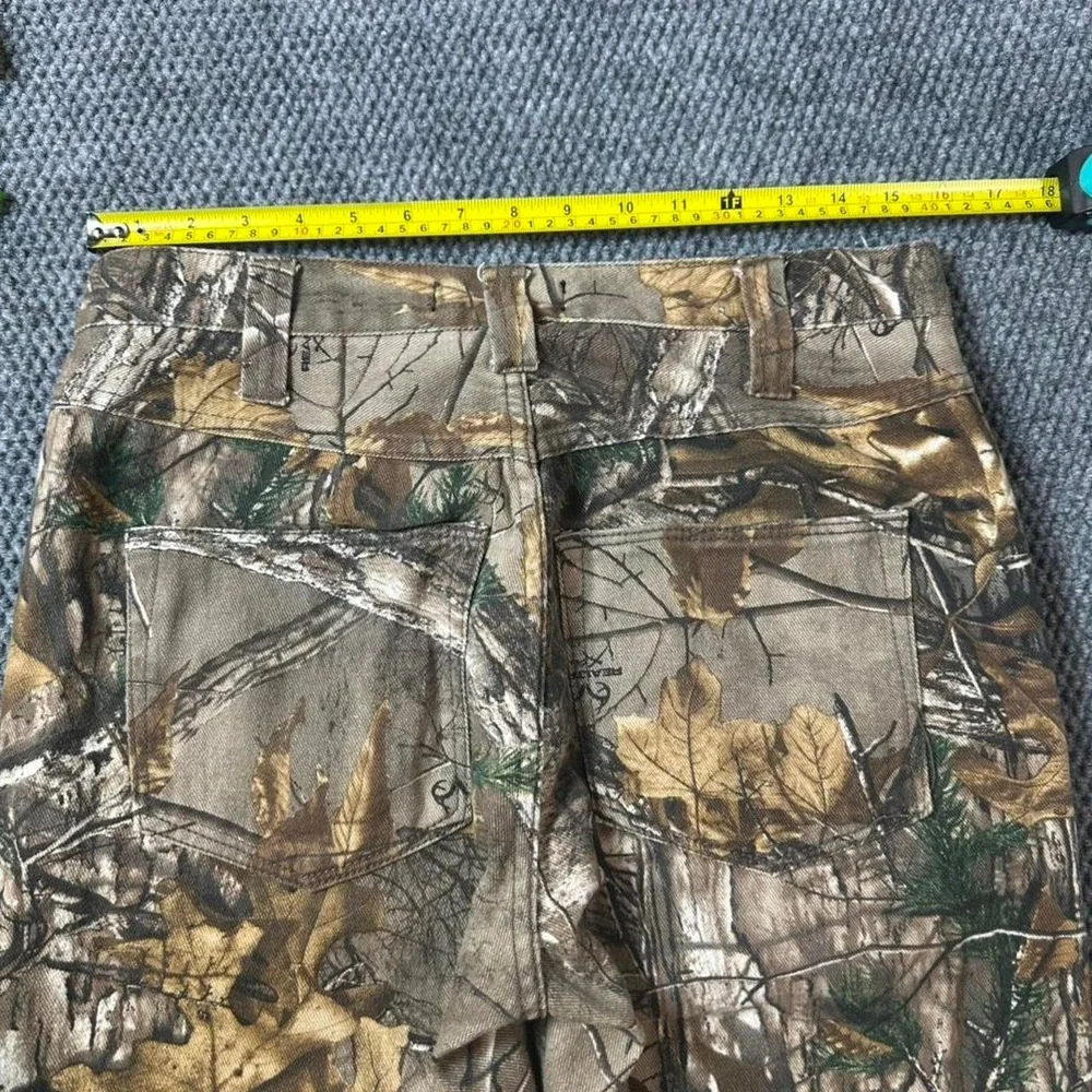 Realtree XTRA Camo Carpenter Pants Hunting Workwear with tree bark pattern